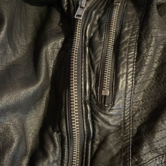 Free People vegan leather jacket size 0 - Picture 13 of 14